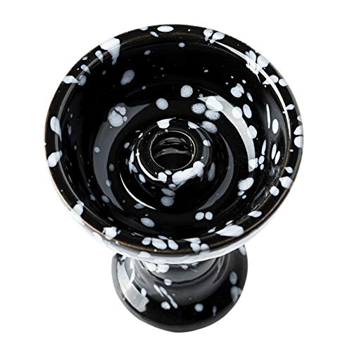 HIBRON Premium Keramik Shisha Phunnel Kopf - perfekt geeignet für Standard-Smokebox - Phunnel Shisha Kopf, Schwarz – Bild 5
