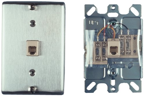 Allen Tel Products AT630A-4 Single Gang, 1 Port, 6 Position, 4 Conductor Wall