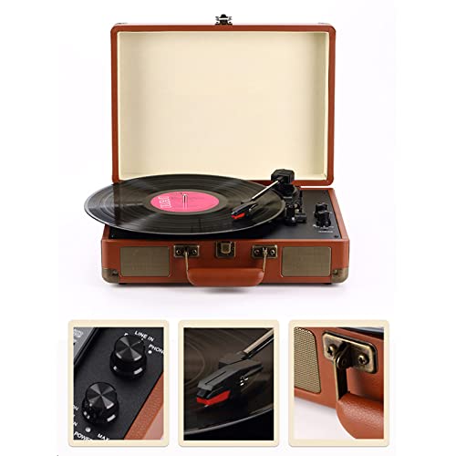 Tourne-Disque Vinyle Bluetooth Audio Salon rétro européen Gramophone Ornement Cadeau d’anniversaire Tourne-Disque de Film américain - Les Beatles, Paul McCartney, John Lennon, RIngo Starr, George Harrison Tourne-Disque Vinyle Bluetooth Audio Salon rétro européen Gramophone Ornement Cadeau d'anniversaire Tourne-Disque de Film américain – Image 3