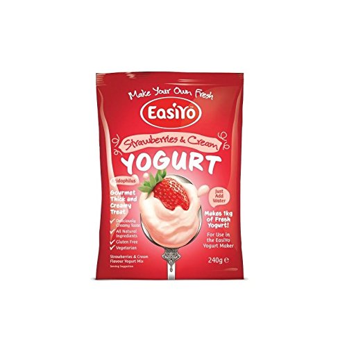 Easiyo Strawberries & Cream Premium Yoghurt Mix 240g (Pack of 2)