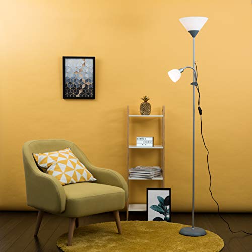 image for MiniSun Modern Metallic Silver 2 Way Mother/Father Parent & Child Upli