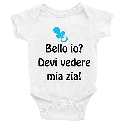 Puzzletee Body da Neonato maschietto Bello io?