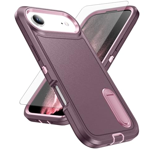 Coque iPhone 17 Air Asuwish silicone violet et rose protection antichoc