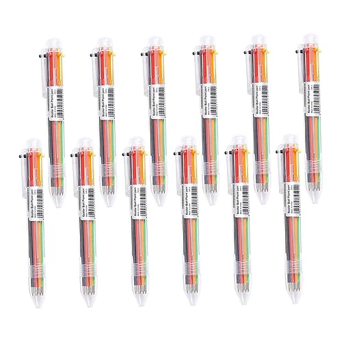 Bolígrafos retráctiles de seis colores para dibujo y suministros de papelería escolar