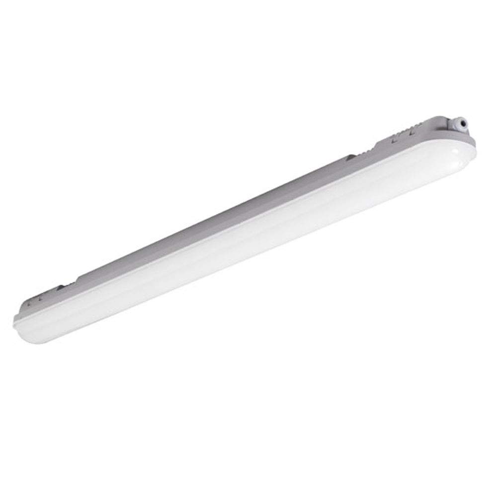 Kanlux MAH LED N LED-Feuchtraum-Wannenleuchte LED LED fest eingebaut 40W Neutralweiß Grau, 22604