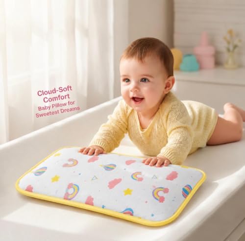 Image of Baby Pillow Elephant Print Muslin Pillow