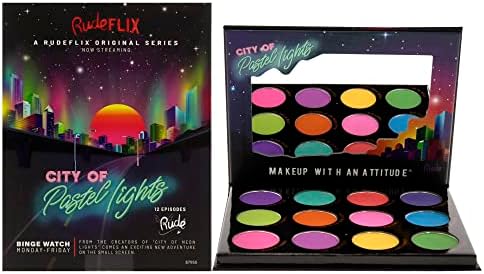 RUDE - City of Pastel Lights - 12 Pastel Pigment & Eyeshadow Palette