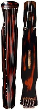OrientalMusicSanctuary Vermillion Lacquered Aged Paulownia Guqin for Performers