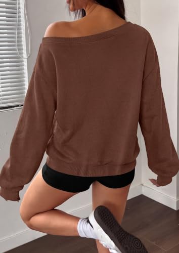 Womens Off The Shoulder Sweatshirt - image 4
