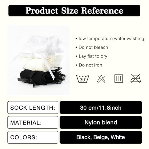 Image of YOYOU Lace Ruffle Socks for Women Cute Socks for Dress Loafer Mary Jane Ballet Flats One Size 5-9