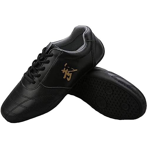 Homnova Chaussures De Tai Chi, Respirant Cuir Antidérapant Chaussures De Taekwondo, Sports Arts Martiaux Sneaker Unisexe Tai Chi Chaussures for Enfants...