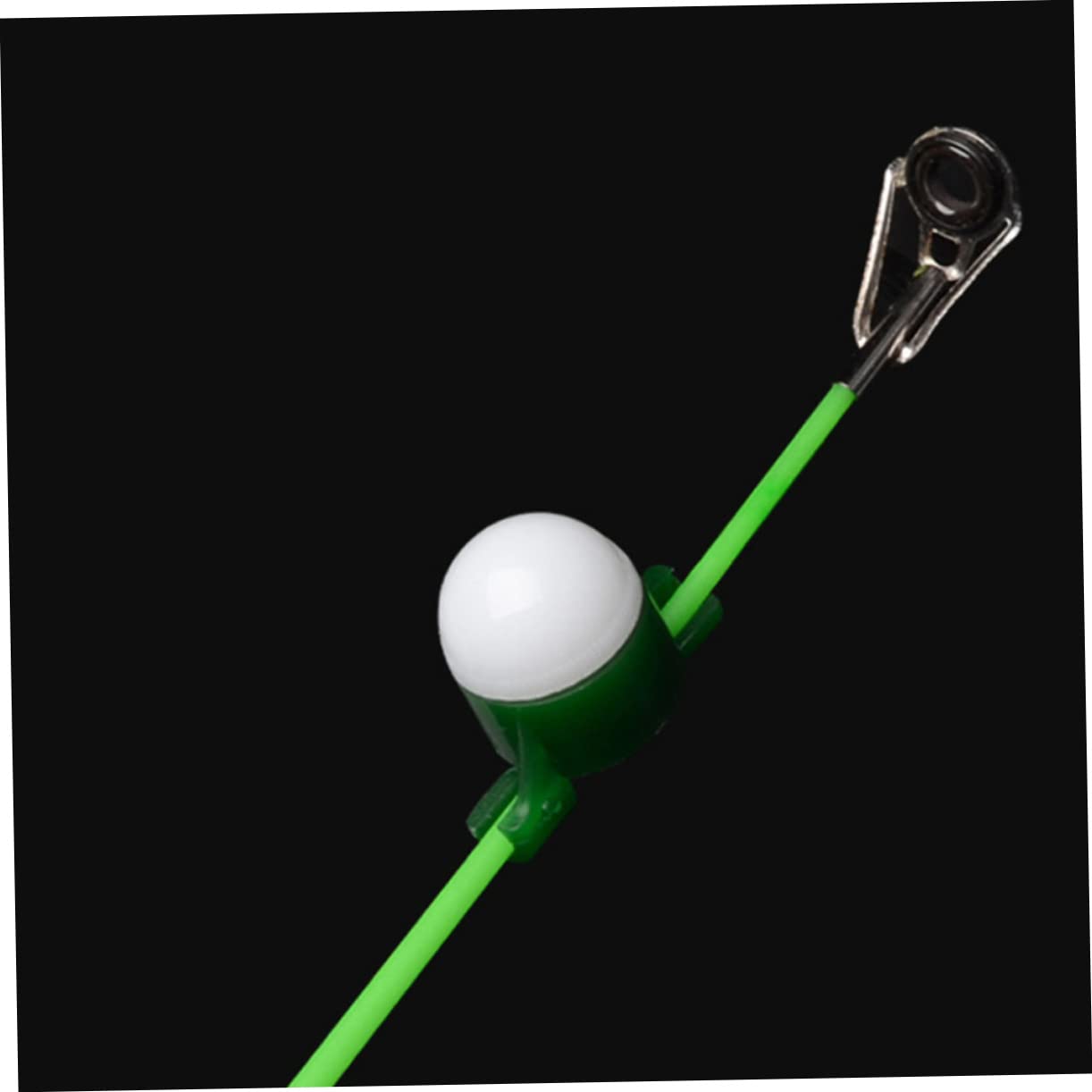 ibasenice Luce di Allarme dell'asta di Mare Lampada da Pesca Portatile Illuminazione per la Pesca Comoda Luce per Canna da Pesca Torcia da Pesca Professionale plastica Verde