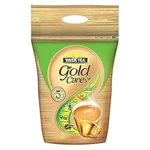 Tata Tea Gold Care | Rich in Taste | Goodness of Elaichi, Ginger, Tulsi, Brahmi & Mulethi | Black Tea | 1 kg