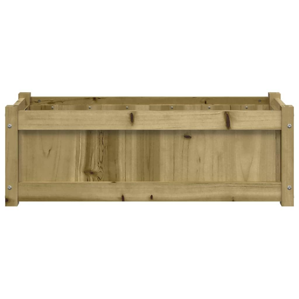 Donice ogrodowe 2 szt impregnowane drewno sosnowe duże skrzynie na kwiaty do ogrodu balkonu tarasu dekoracyjne 90x31x31 cm