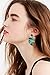 Acrylic Earrings For Women Statement Palm Leaf Earrings Resin monstera Drop Dangle Earrings Fashion Jewelry (Green)
