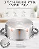 Cook N Home Basics Stainless Steel Cookware Sets, 12-Piece Pots and Pans #4