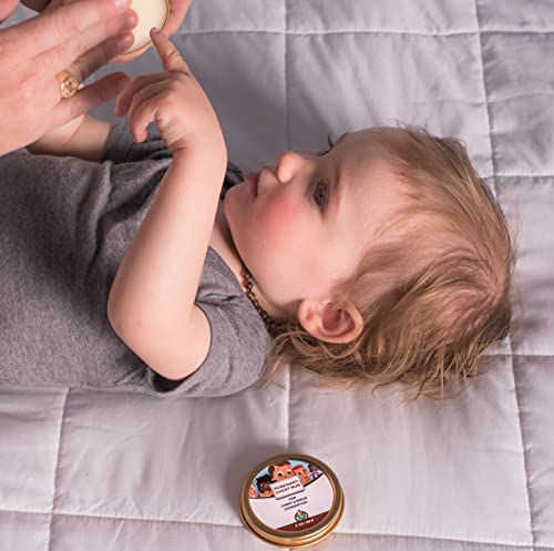Image of Punkin Butt Baby Chest Rub with Rosemary | All Natural with Organic Chamomile and Mullein Safe for Infants | 2 oz