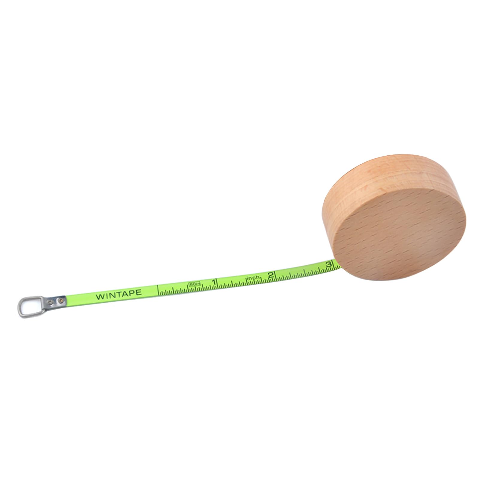 Hogtnd Round Wooden Case Tape Measure, 2M High Accuracy, Portable Tape Measure Ruler For Various Measuring Environments, Accuracy For Home Offices And Construction Projects