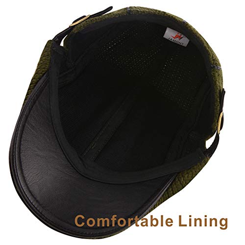 Image of M MOACC Men Beret Hat Cotton Adjustable Newsboy Hats Cabbie Gatsby Cap Driving Flat Caps