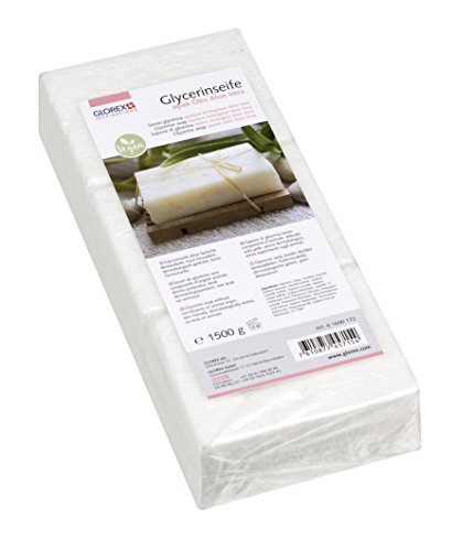 Glorex 6 1600 172 GmbH Glycerin-Seife Öko 1500g mit Aloe Vera opak