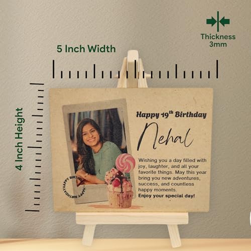 Custom Wooden Happy Birthday Plaque with Easel by tinydabba - 3
