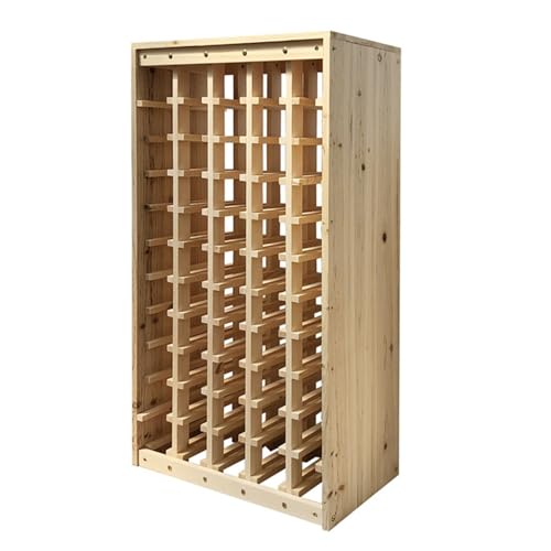Soporte para botellas de vino de madera, 11 niveles