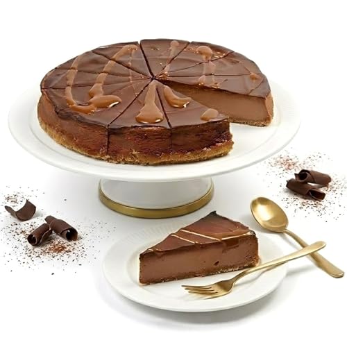 Andy Anand Sugar-Free Chocolate Fudge Cheesecake - 9 inch, 2 lbs, Handcrafted Fresh New York-Style Cheesecake with Real Cocoa, Includes Greeting Card, Diabetic-Friendly Gift Delivery