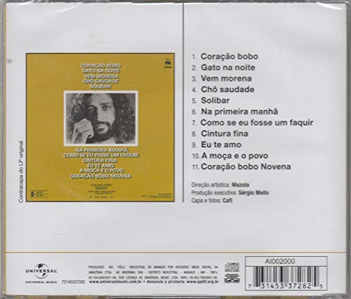 Alceu Valença - Cd Coração Bobo - 1980