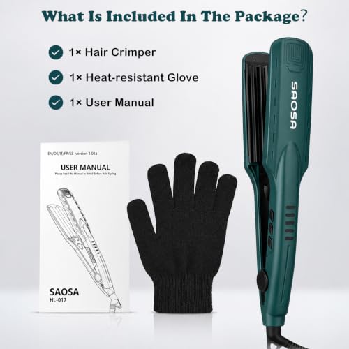 SAOSA Ceramic Crimper with 5 Heat Settings