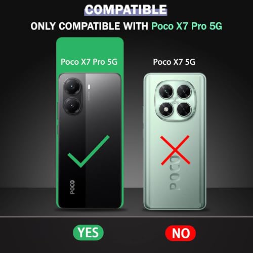 Image of Amazon Brand-Solimo Mobile Cover for Poco X7 Pro 5G (Soft & Shockproof Back Case with inbuilt Cushioned Edges), Clear