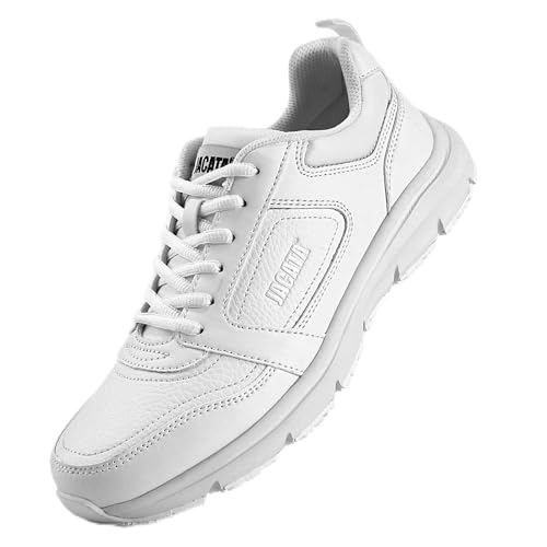 Image of Jacata Non Slip Arch Support Work Shoes for Men /Women Food Service Comfortable Chef Walking Shoes Restaurant Kitchen Crews Health Care Sneakers