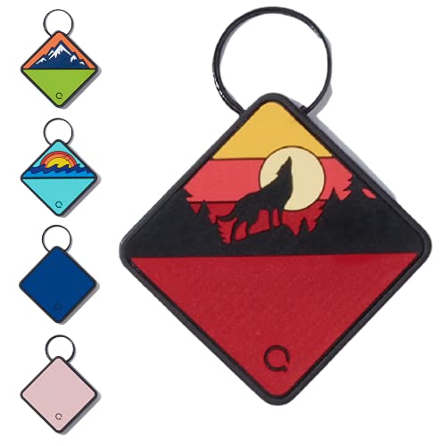 QALO TraQ Sunrise Wild One Dog ID Tag - Powered by Tile - Bluetooth Location Tracker