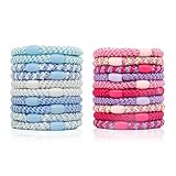 Knekkies haargummi original, Kknekki Haargummi set Cotton Bands Soft Woven Ponytail Holders for Thick Hair and Curly Hair