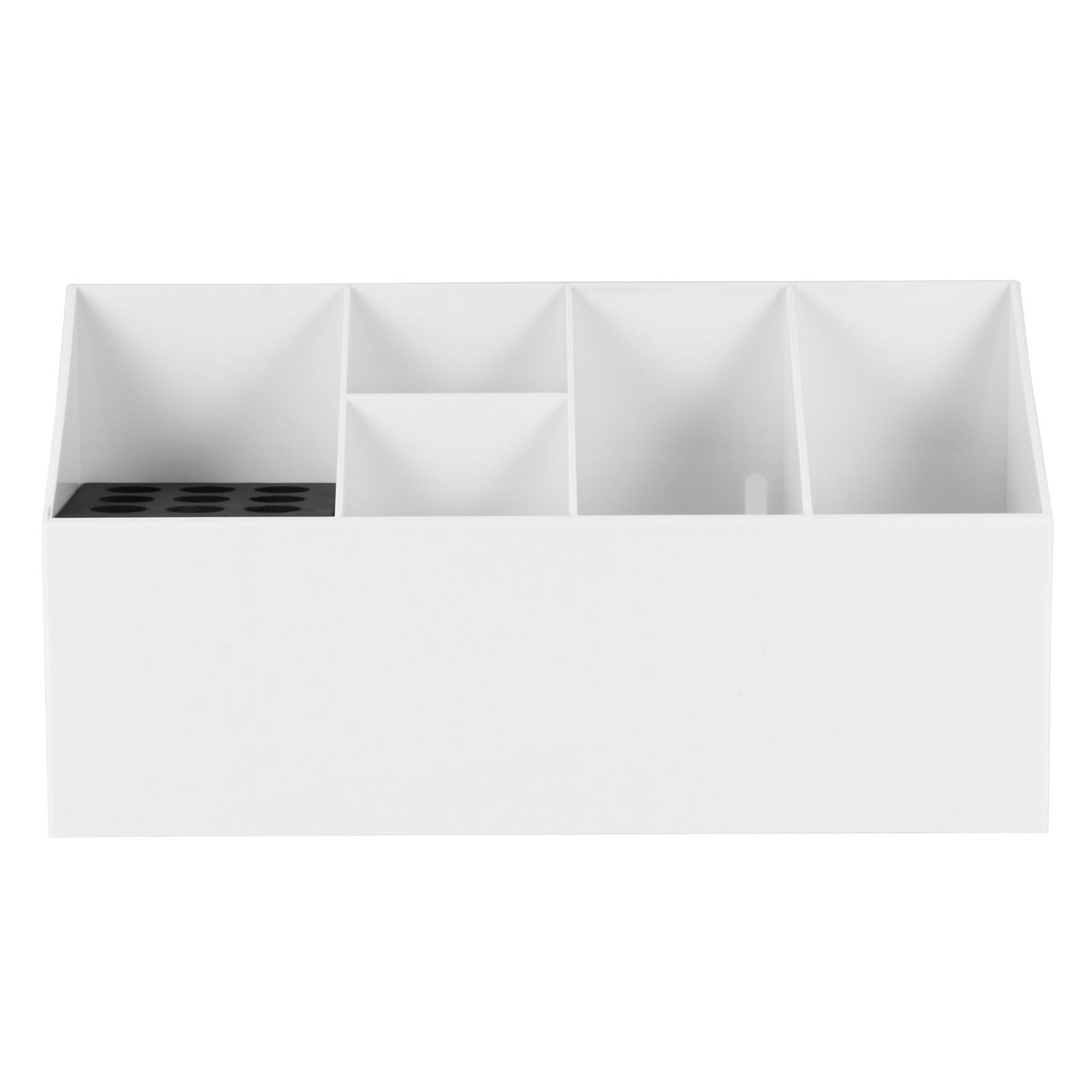 Baluue Organizzatore Cosmetici Bianco in Abs Funzione di Stoccaggio, Superficie Liscia e Angoli Arrotondati, come Scatola Porta Trucchi per Uso Quotidiano