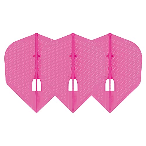 L-style L3 Shape (Small Standard) PRO Dimple Dart Flights, Pearl Pink, 1 Set