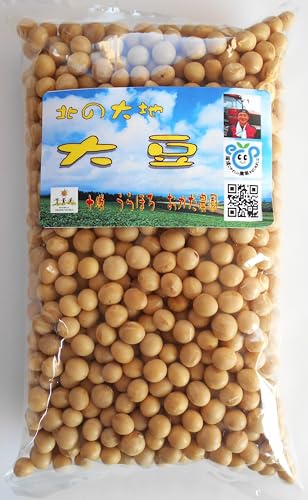 北海道十勝産大豆(とよまさり) エコファマー認証 「遺伝子組み換えでない」900g(450g×2袋)簡単レシピ付き