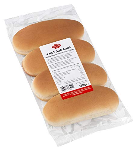 HOT DOG WORLD - Hot Dog Brötchen 4 Stück vorgeschnitten, 250g Cover