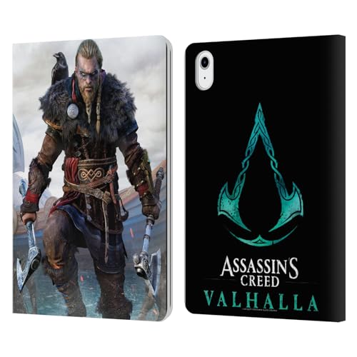 Coque en cuir portefeuille Assassin's Creed Valhalla pour iPad Air 2020-2022
