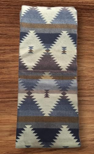 Image of Alpaca Wool Blanket, Queen Size 94 x 78, Reversible 2 in 1, Thick and Ultra Soft, Hypoallergenic, Non-Itchy, Handmade in Ecuador. Premium Alpaca Wool Thtow Blanket for Cozy Comfort. (Blue and Brown)