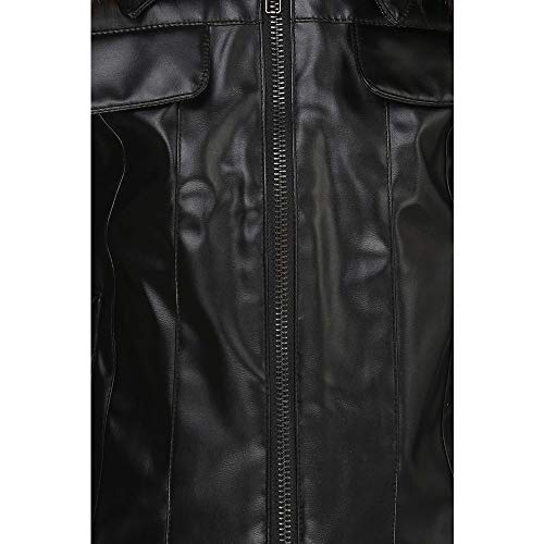 Image of STOP by Shoppers Stop Girls Zip Through Fur Neck Solid Jacket Blended Sweatshirt