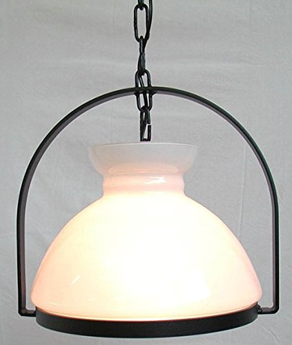Lustre 1 lumière Country suspension rustique bois fer forgé