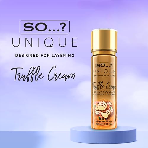 So…? Unique Womens Vegan Truffle Cream Body Mist Fragrance Sray 150ml