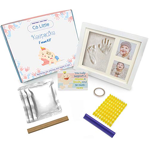 Co Little PARENT_HPK Baby Handprint & Footprint Kit (Date & Name Stamp) Clay Hand Print Picture Frame thumb #3
