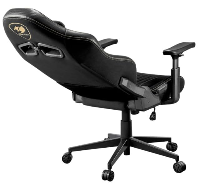 Image of COUGAR Explore Royal F Gaming Chair with Breathable Velvet Fabric & PVC Leather, 3D Armrests, Lumbar & Neck Pillows