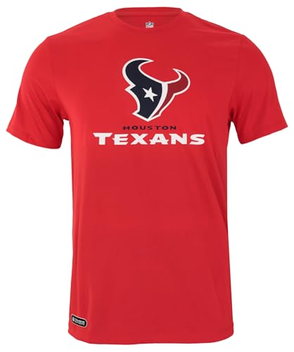 Outerstuff NFL Mens Second Team Color Performance Short Sleeve T-Shirt Houston Texans 2 X-Large