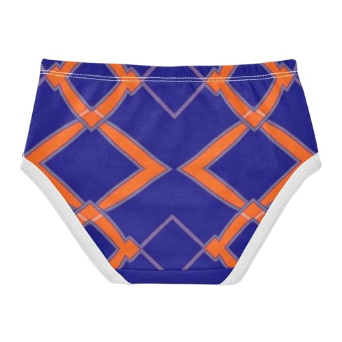 Girls' Underwear Breathable Material Organic Underpants for Toddler Geometric Pattern in Sizes 2T,3T, 4T, 5T, 6Y and 8Y2