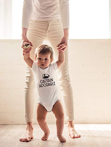 CBTwear Captain Adorable - Baby Clothes - Funny Newborn Bodysuit Outfits for Boys and Girls3