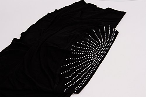 BXT Soft Ice Silk Muslim Hijab Scarf with Rhinestone for Muslim Women Instant Turban Cap One Piece Islamic Full Cover Shawl3