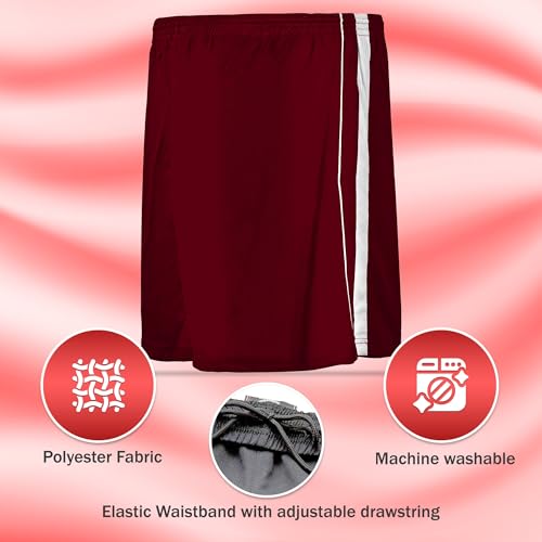 Vizari Athletic Shorts for Youth | Breathable Polyester Perfect for Soccer, Gym, Running, and Sports Play3