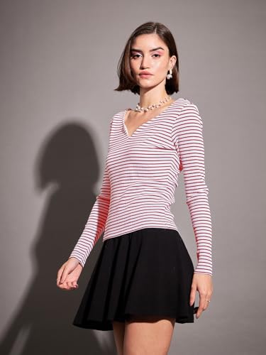 Image of Sassafras Women Sweetheart Neck Rib Top